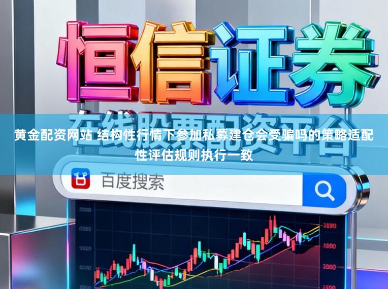 黄金配资网站 结构性行情下参加私募建仓会受骗吗的策略适配性评估规则执行一致